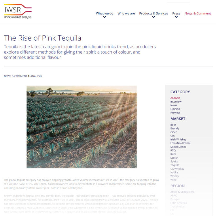 The Rise of Pink Tequila