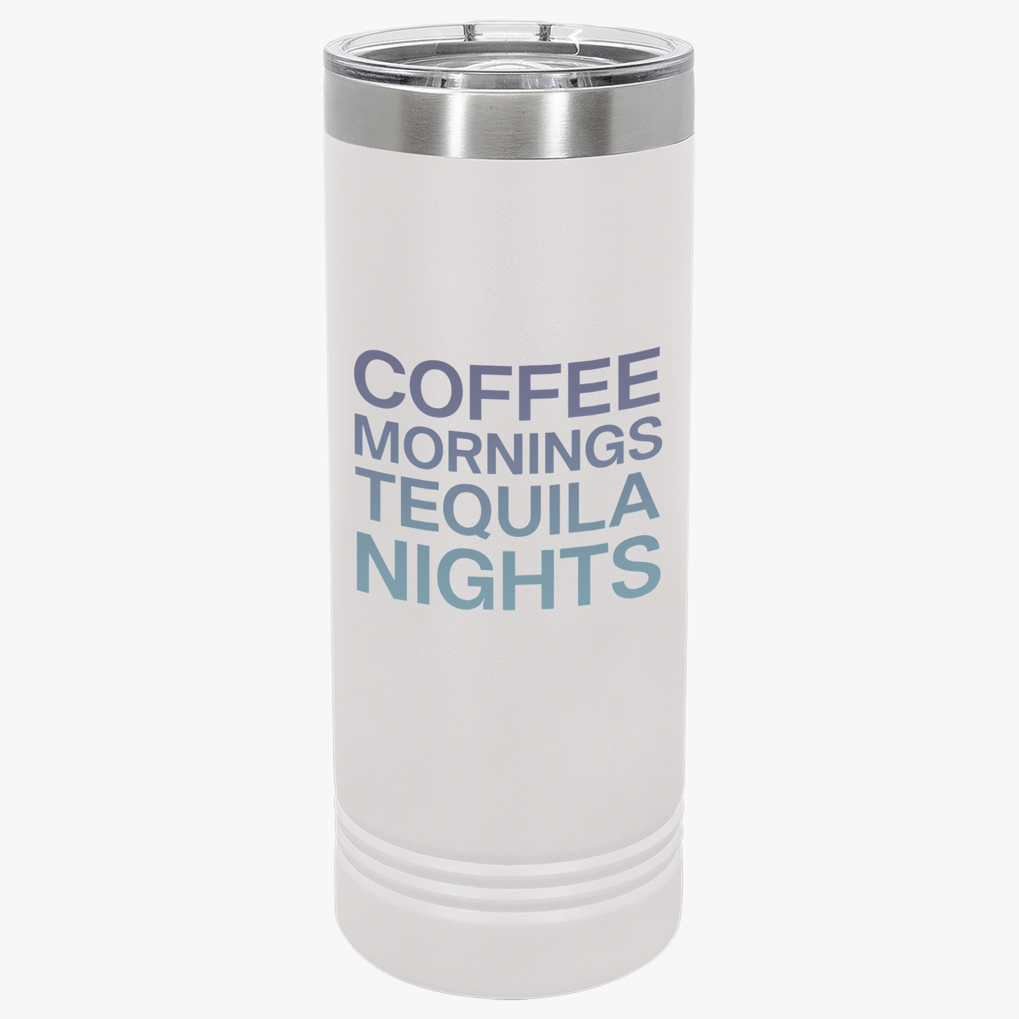 Coffee Mornings Tequila Nights Copper Insulated Tumbler
