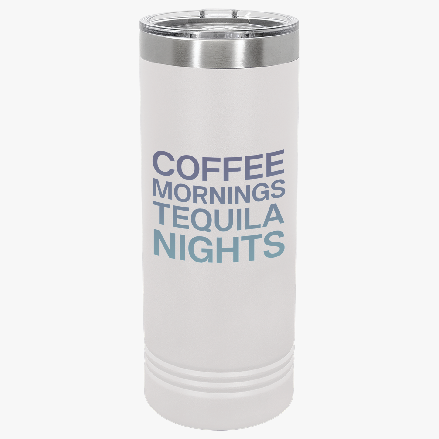 Coffee Mornings Tequila Nights Copper Insulated Tumbler