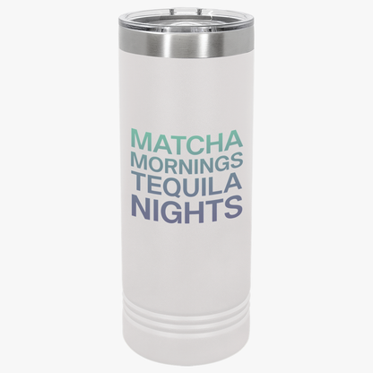 Matcha Mornings Tequila Nights Copper Insulated Tumbler